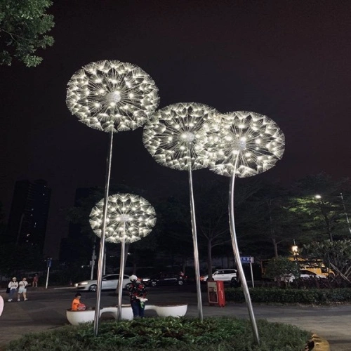 Fiber Optic Landscape Lighting Fiber Optic Dandelion Lamp For Decoration Lighting Supplier