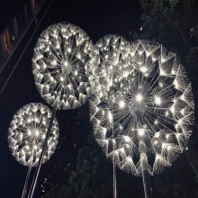 Landscape Light Fiber Optic Dandelion Lamp For Decoration Lighting Supplier