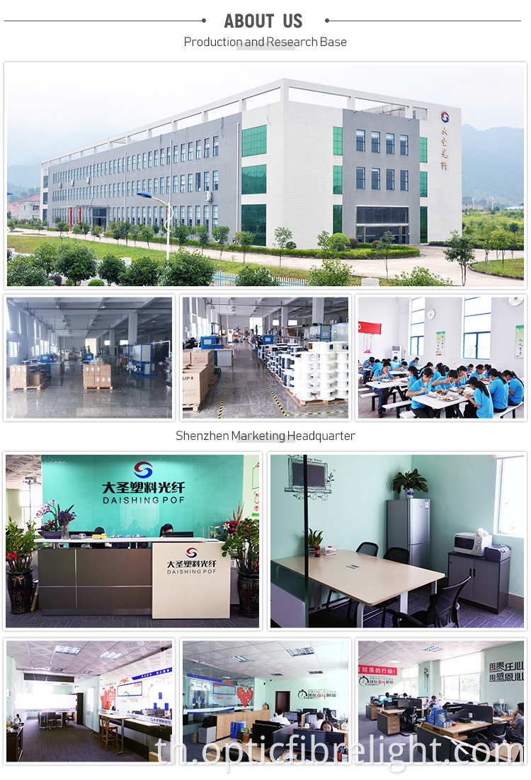 การผลิตไฟเบอร์ออปติก Fiber Optic Light Of Manufacture