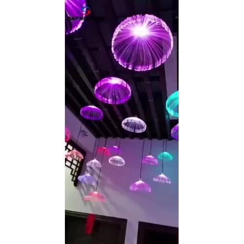 Jellyfish shaped fiber optic