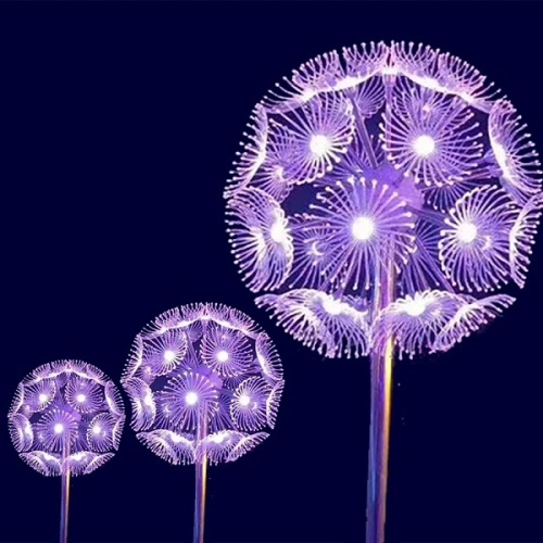 Fibre Optic Garden Light Dandelion crystal Pendant Floor Lamp Factory