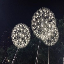 China outdoor decorative dandelion fiber optic light Factory