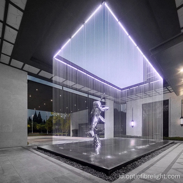 Tirai Cahaya Serat Optik Diy