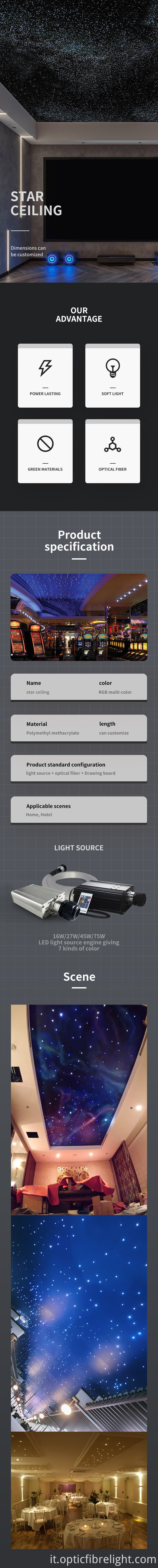 Soffitto a stella Star ceiling