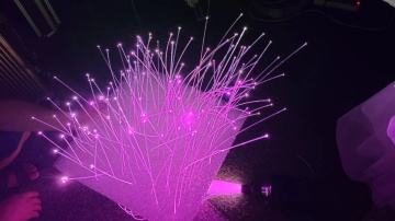 What are some common applications of fiber optic lights?