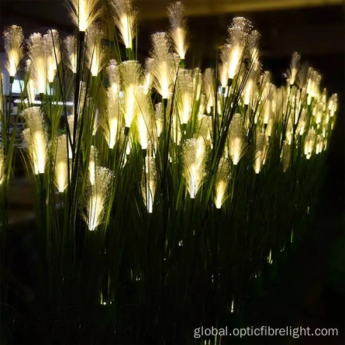 Natural Reed Floor Lamp Reed fiber optic light for floor Factory