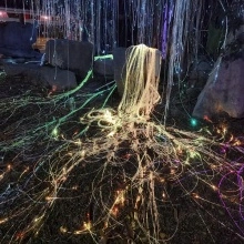 Fiber Optic Light Tubes Fibre Optic Tube Lighting For Avatar Tree Factory