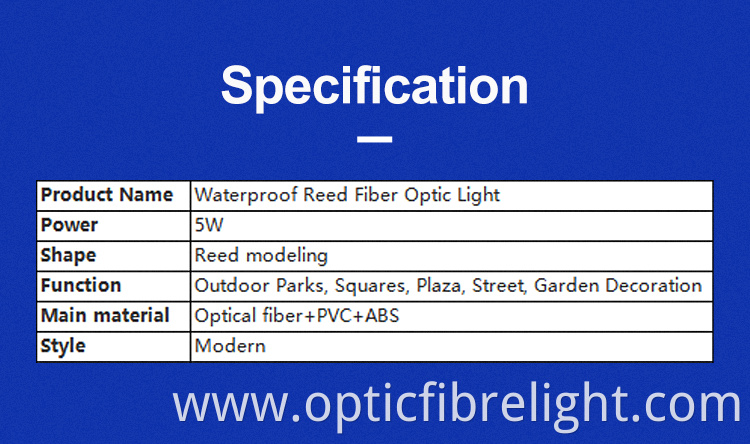 Fiber Optic Reed Lamp Fiber Optic Reed Lamp
